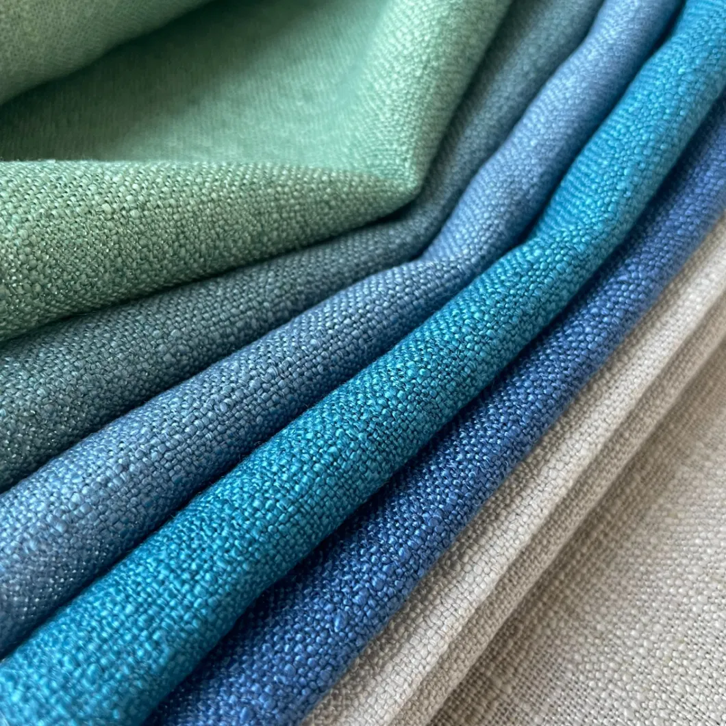 280cm Wide Linen Polyester Blended Woven Curtain Fabric for Cushion Table Cloth Upholstery Fabric (1234.)