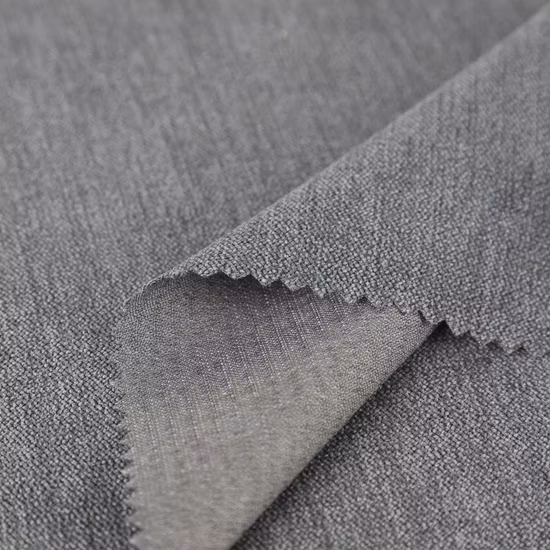 100% poliéster impresso retardante de chama à prova de fogo durável blackout imitação de linho premium tecido para estofamento cor sólida tecido para cortina de sala de estar