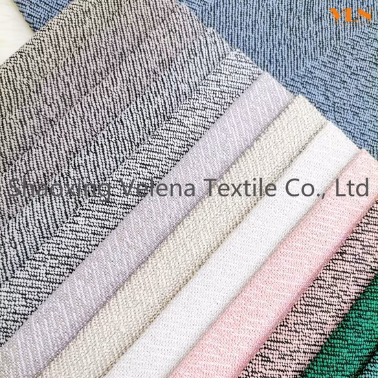 Tecido de cortina doméstica jacquard de linho elegante e popular de alta qualidade